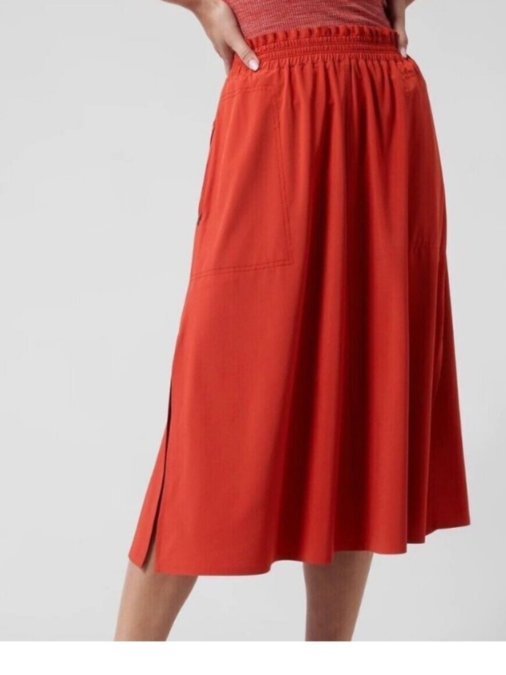 Athleta Savannah MIDI Skirt Size Medium EUC
